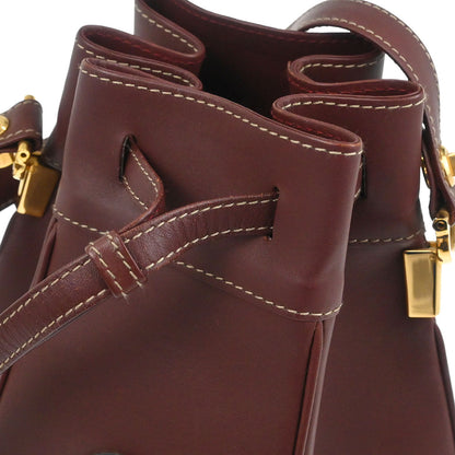 Cartier Bordeaux Leather Must de Cartier Shoulder Bag