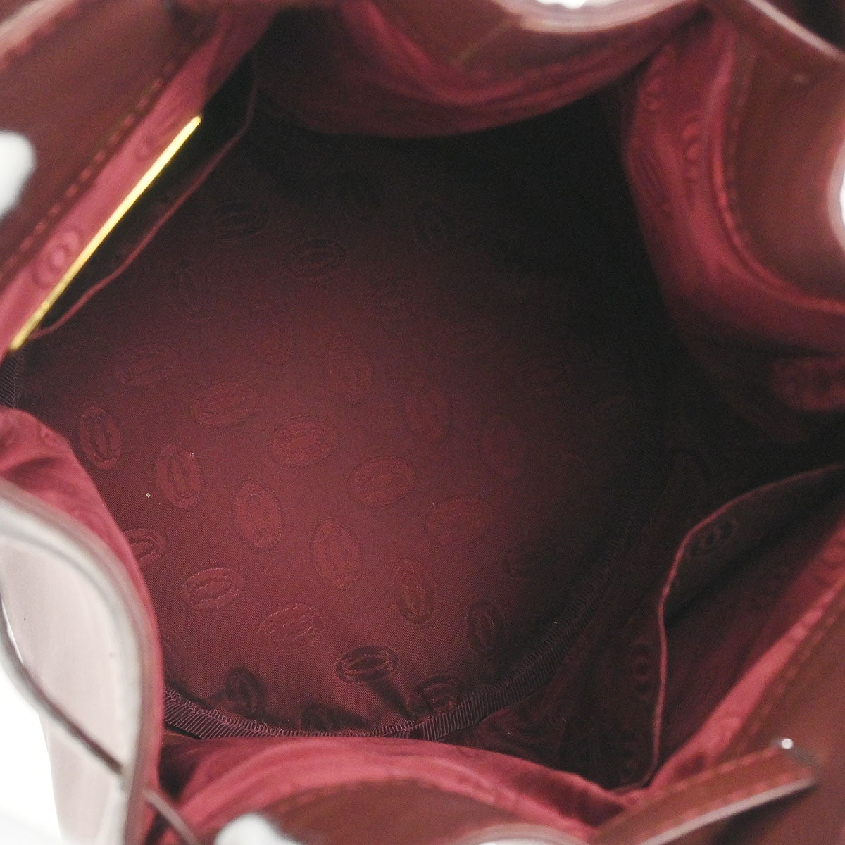 Cartier Bordeaux Leather Must de Cartier Shoulder Bag