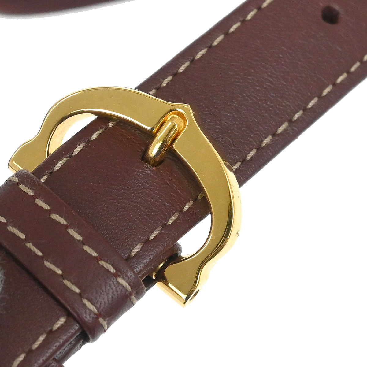 Cartier Bordeaux Leather Must de Cartier Shoulder Bag