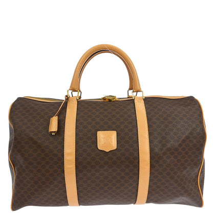 Celine Brown Macadam Duffle Handbag
