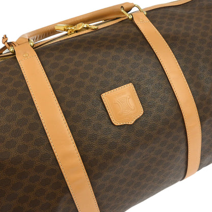 Celine Brown Macadam Duffle Handbag