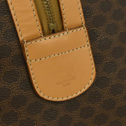 Celine Brown Macadam Duffle Handbag