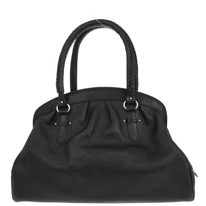 Christian Dior Black Leather My Dior Duffle Handbag