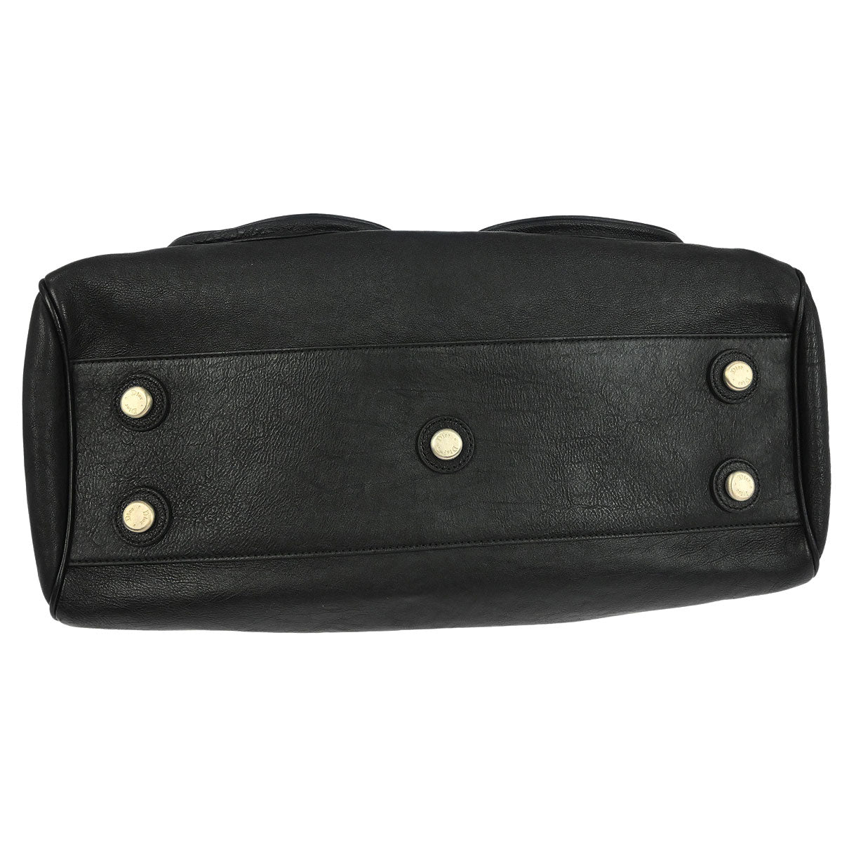 Christian Dior Black Leather My Dior Duffle Handbag