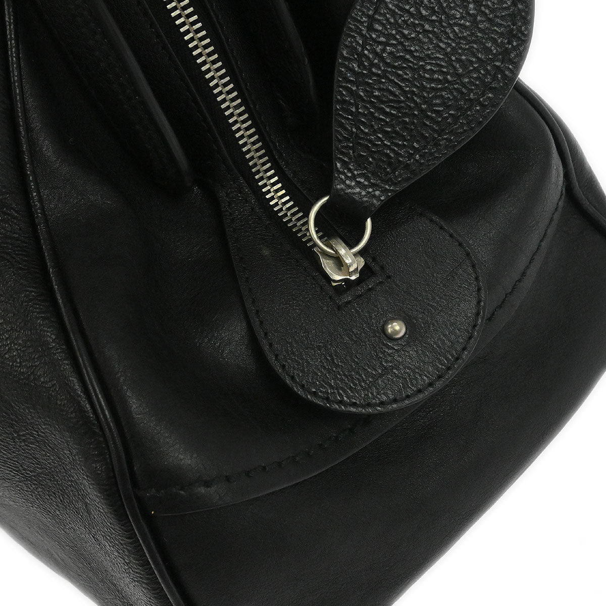 Christian Dior Black Leather My Dior Duffle Handbag