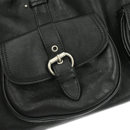 Christian Dior Black Leather My Dior Duffle Handbag