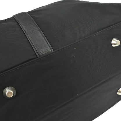 Prada Black Nylon 2way Duffle Shoulder Handbag