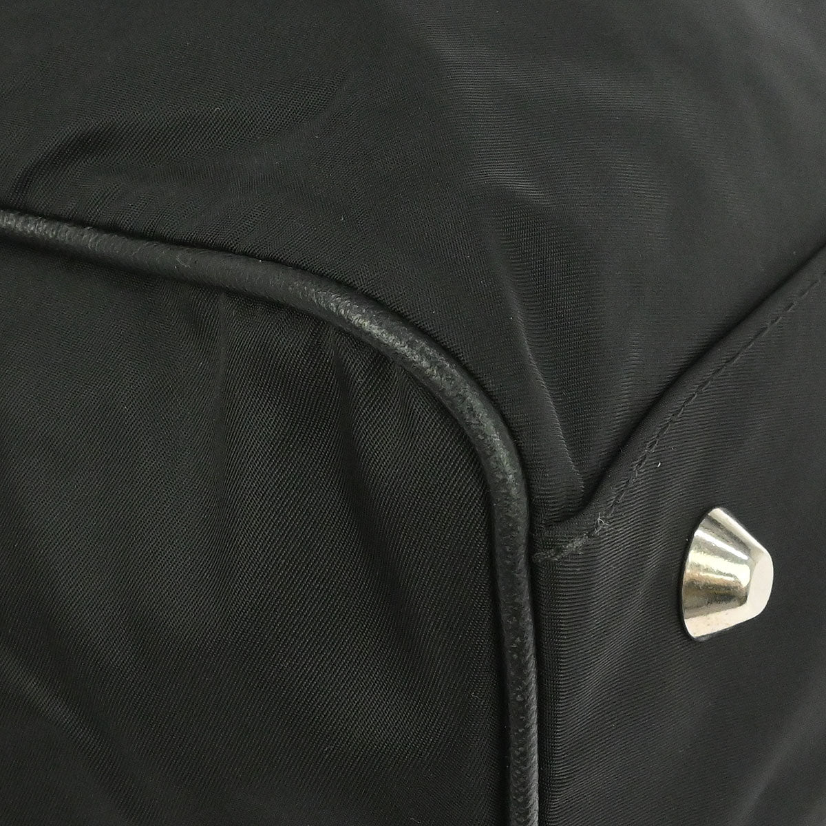 Prada Black Nylon 2way Duffle Shoulder Handbag