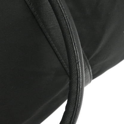 Prada Black Nylon 2way Duffle Shoulder Handbag