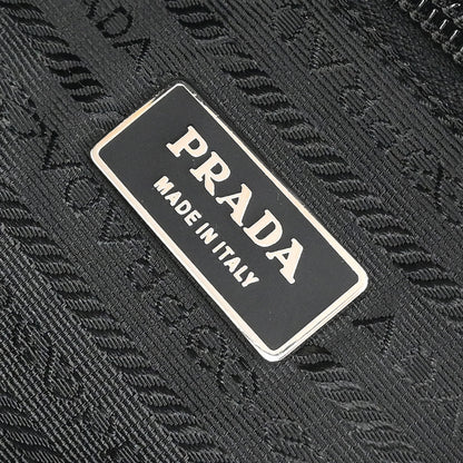 Prada Black Nylon 2way Duffle Shoulder Handbag