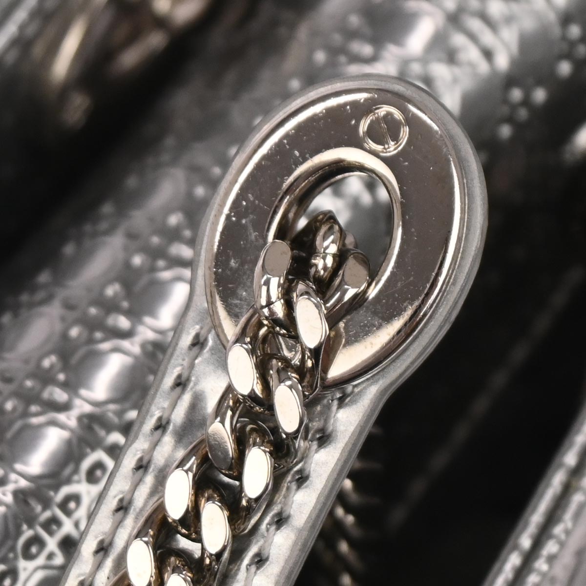 Christian Dior Silver Small Lady Dior Cannage 2way Shoulder Handbag