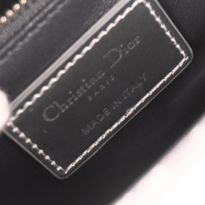 Christian Dior Silver Small Lady Dior Cannage 2way Shoulder Handbag