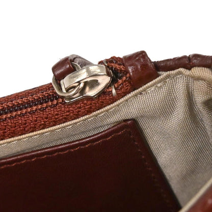 Chanel Brown Caviar Skin Half Moon WOC Shoulder Wallet Bag