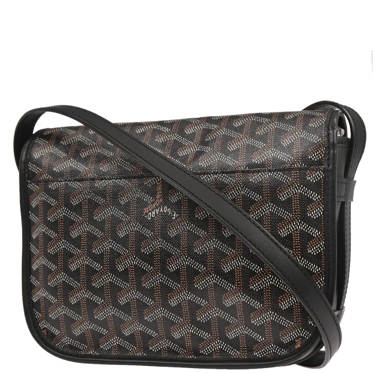 Goyard Black Belvedere PM Shoulder Bag