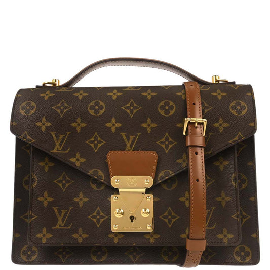 Louis Vuitton 2003 Monogram Monceau 28 Business 2way Shoulder Handbag M51185