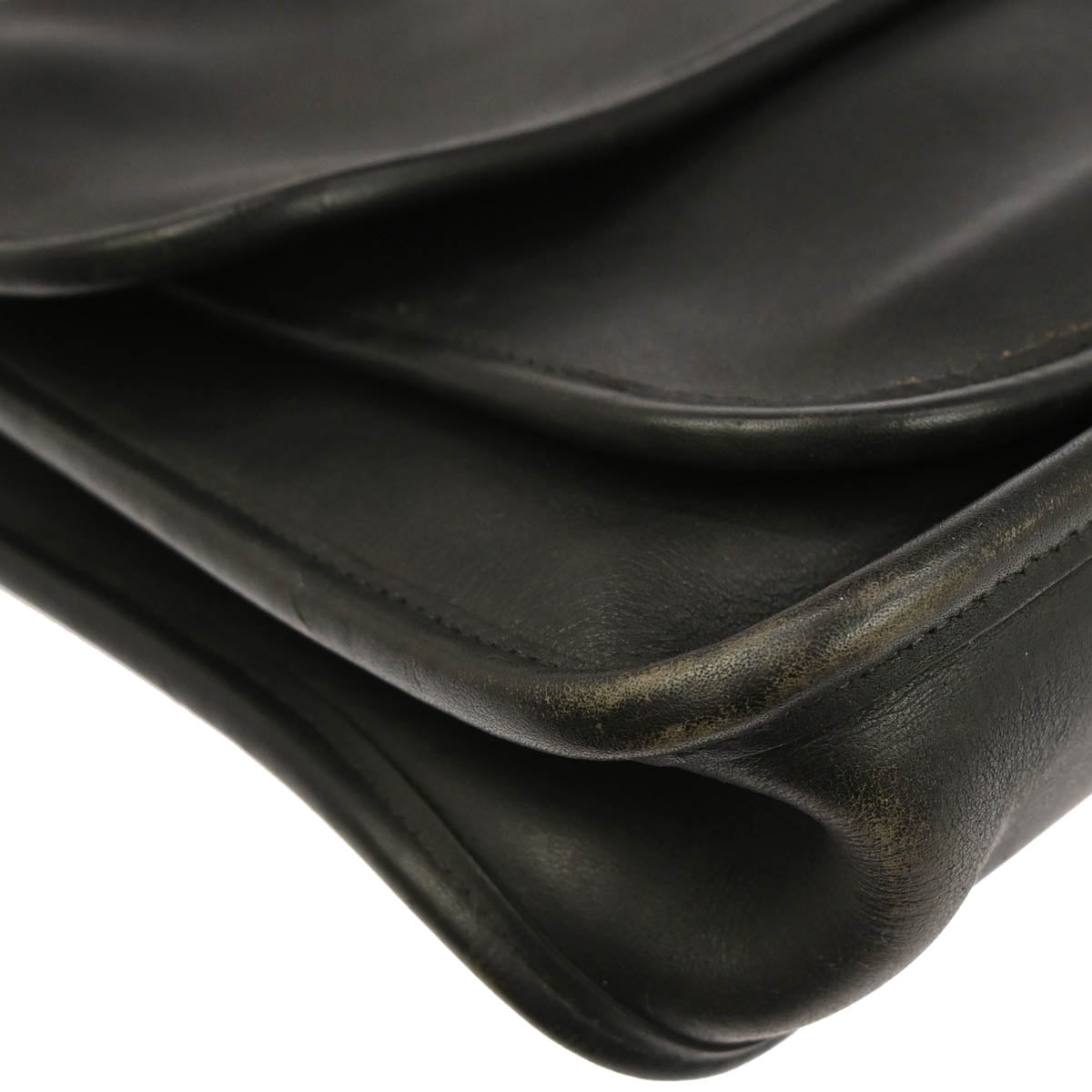 Coach Black Leather Briefcase 2way Shoulder Handbag