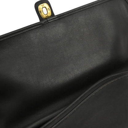 Coach Black Leather Briefcase 2way Shoulder Handbag