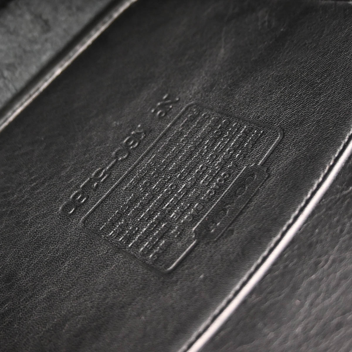 Coach Black Leather Briefcase 2way Shoulder Handbag