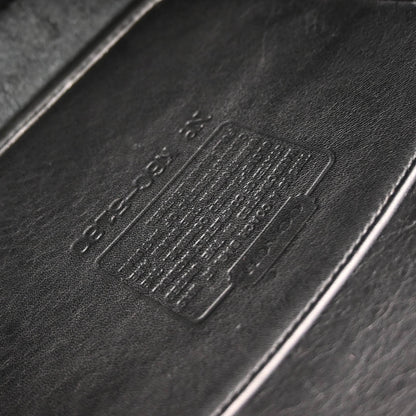 Coach Black Leather Briefcase 2way Shoulder Handbag