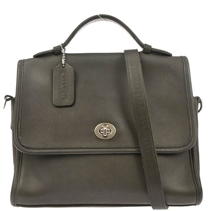 Coach Gray Leather Handbag