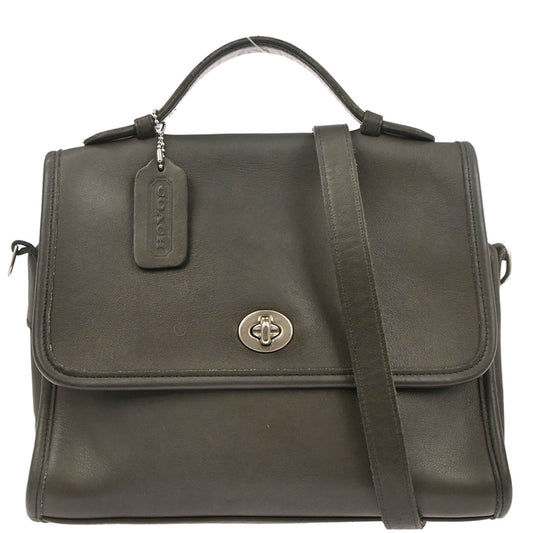 Coach Gray Leather Handbag
