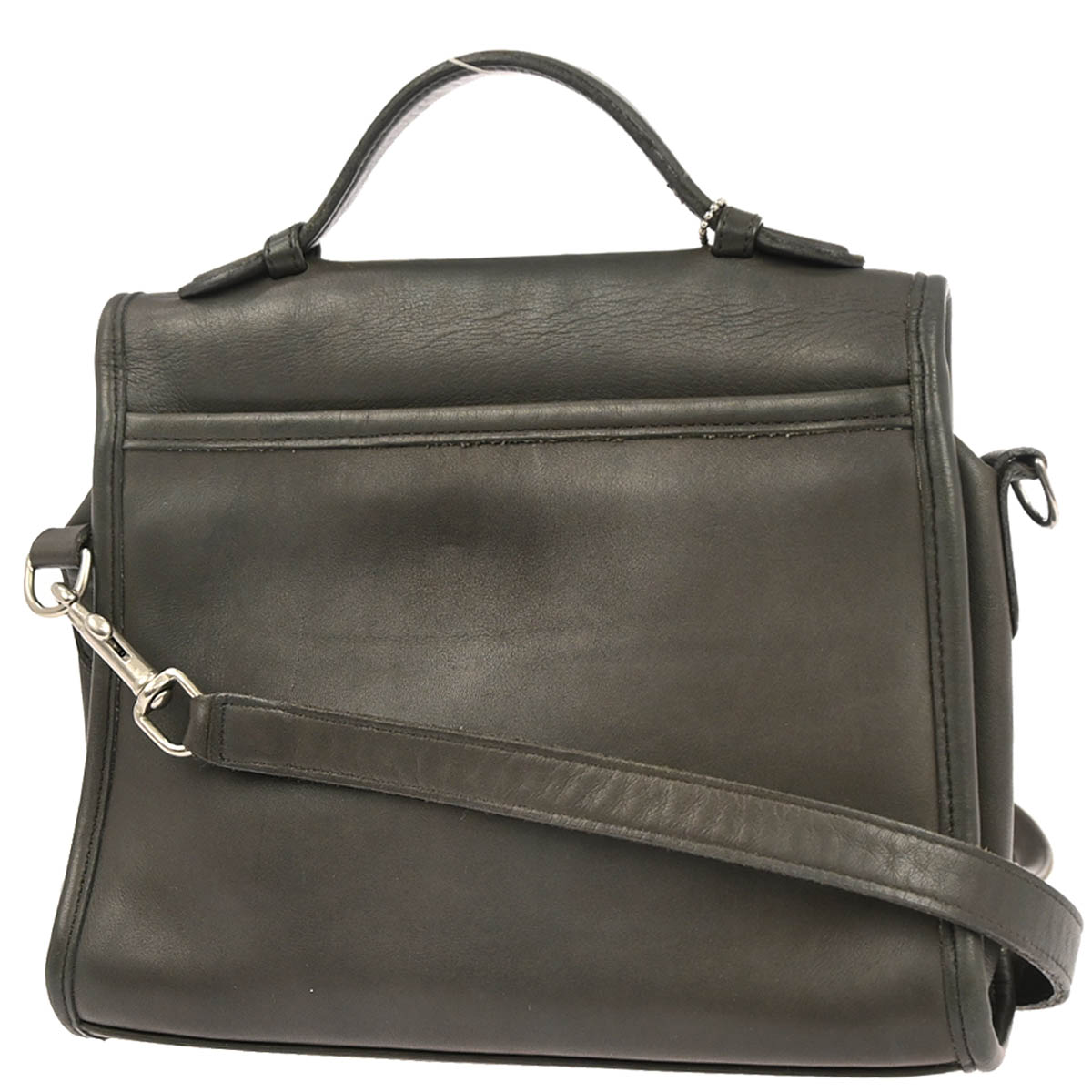 Coach Gray Leather Handbag