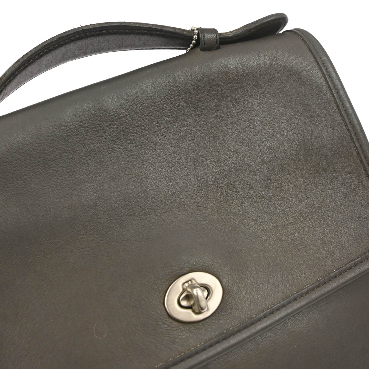 Coach Gray Leather Handbag