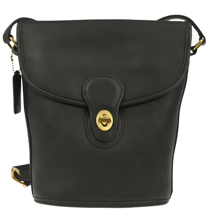 Coach Black Leather Shoulder Bag