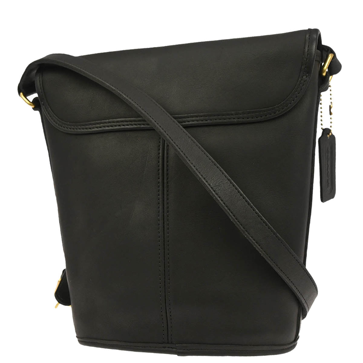 Coach Black Leather Shoulder Bag