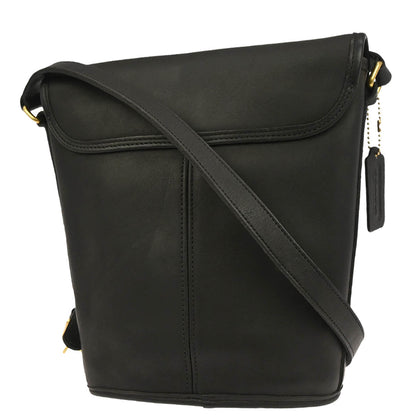 Coach Black Leather Shoulder Bag