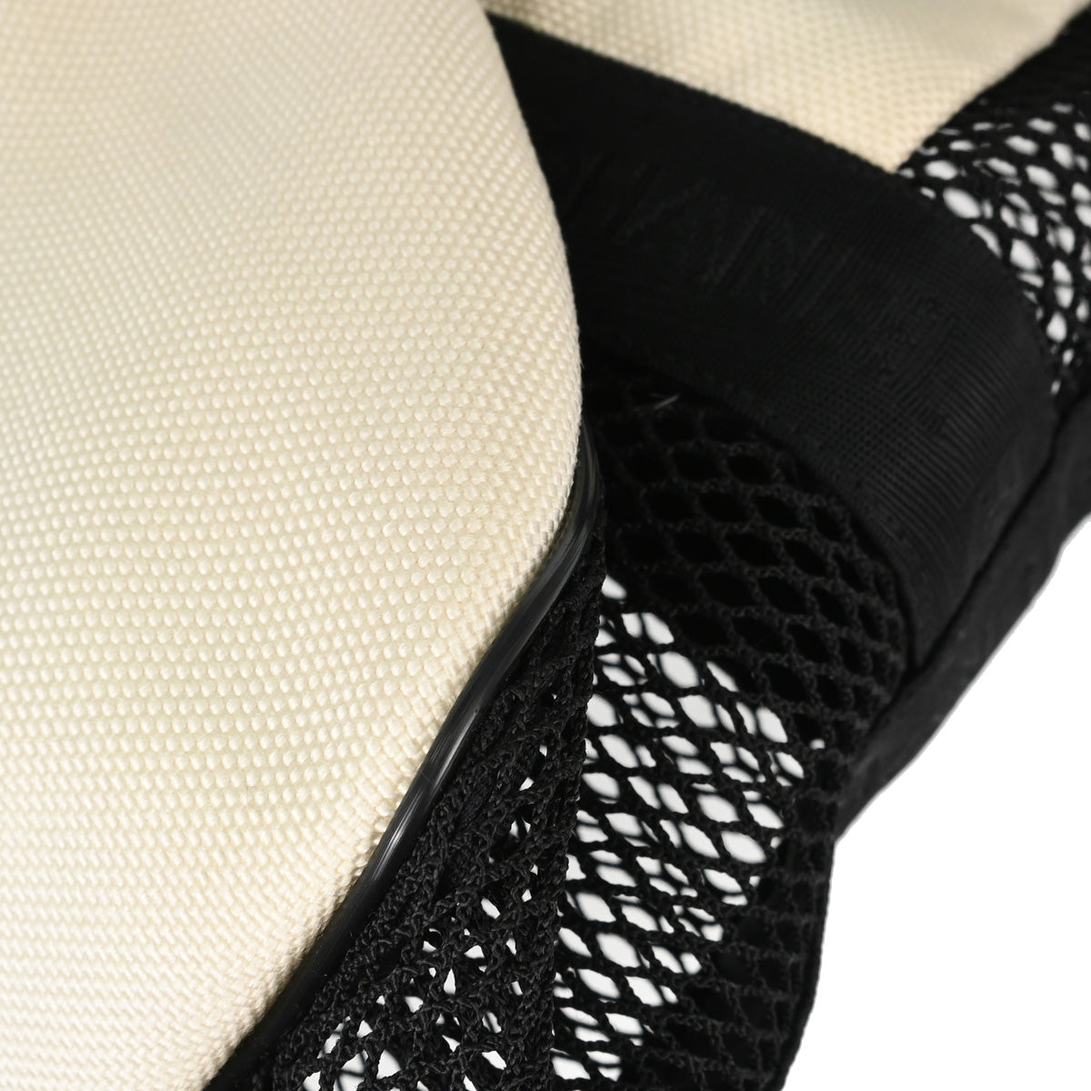 Chanel 2003-2004 Black White Nylon Sport Line Mesh Duffle Handbag