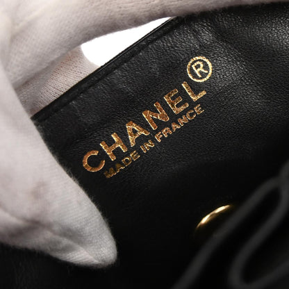 Chanel 2000-2002 Black Canvas COCO East West Choco Bar Shoulder Bag