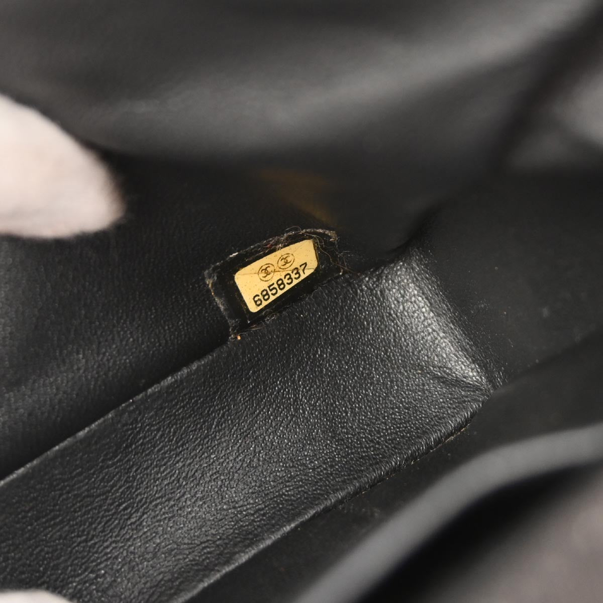 Chanel 2000-2002 Black Canvas COCO East West Choco Bar Shoulder Bag