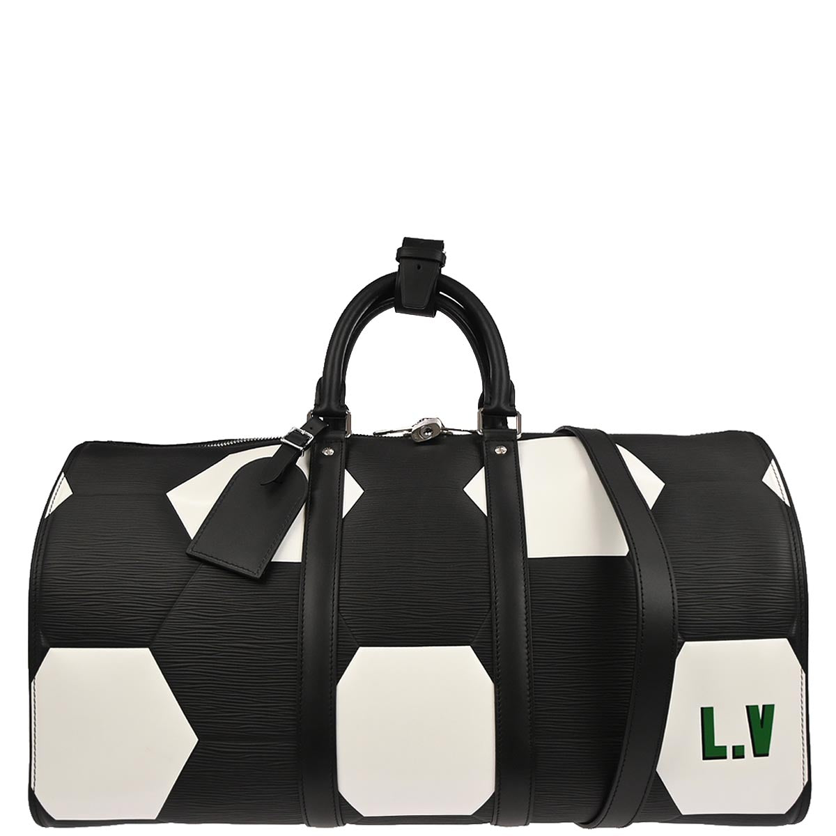 Louis Vuitton 2018 Black Epi Keepall Bandouliere 50 Handbag M52187