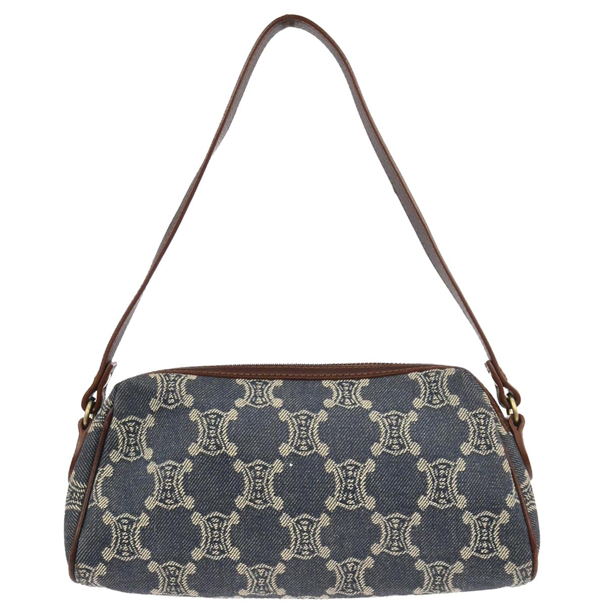 Celine * Blue Denim Macadam Handbag