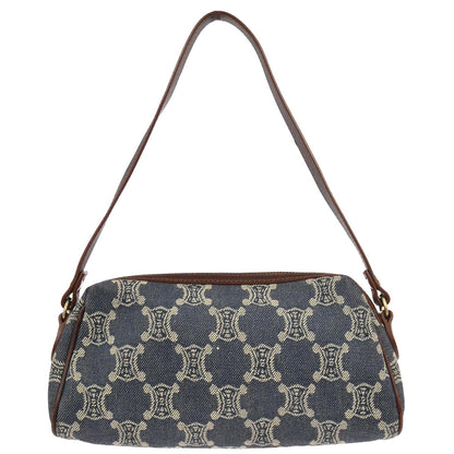 Celine * Blue Denim Macadam Handbag