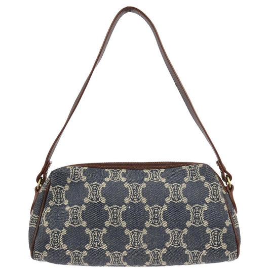 Celine * Blue Denim Macadam Handbag