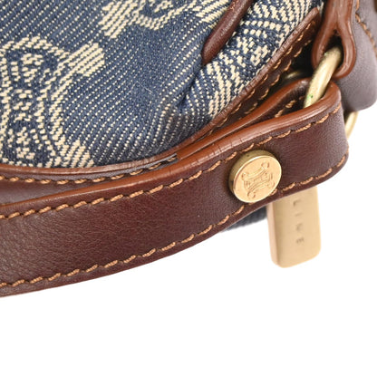 Celine * Blue Denim Macadam Handbag