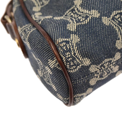 Celine * Blue Denim Macadam Handbag