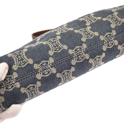 Celine * Blue Denim Macadam Handbag