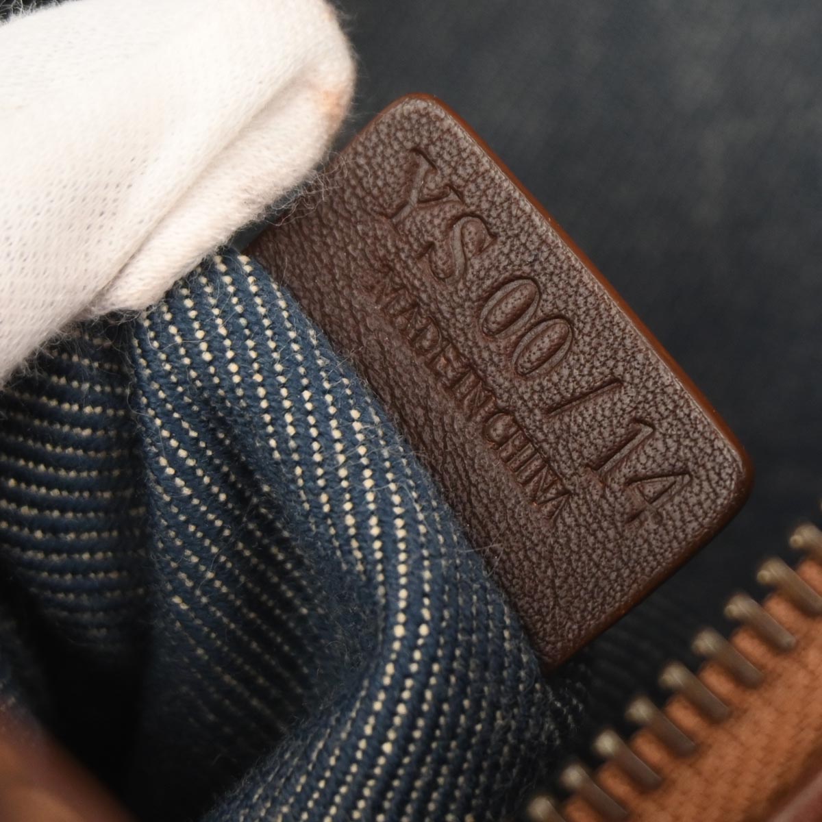 Celine * Blue Denim Macadam Handbag