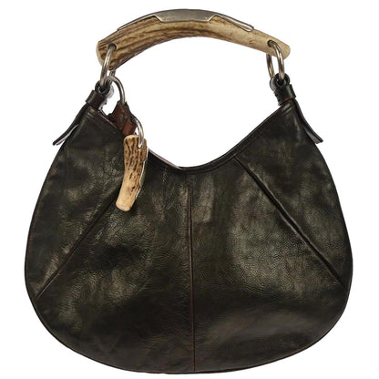 Yves Saint Laurent Dark Brown Small Mombasa Handbag