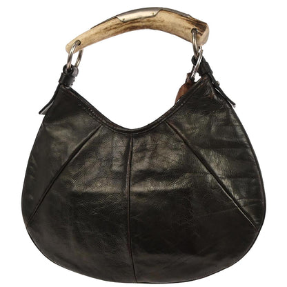 Yves Saint Laurent Dark Brown Small Mombasa Handbag