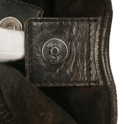 Yves Saint Laurent Dark Brown Small Mombasa Handbag