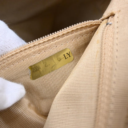 Chanel 2003-2004 Beige Caviar Bowling Bag 27