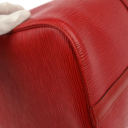 Louis Vuitton Red Epi Keepall 45 Travel Handbag M42977