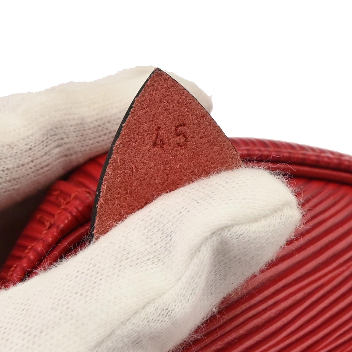 Louis Vuitton Red Epi Keepall 45 Travel Handbag M42977