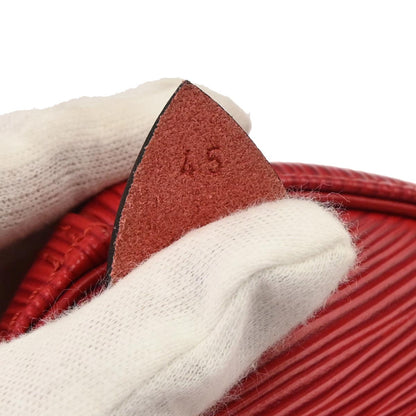 Louis Vuitton Red Epi Keepall 45 Travel Handbag M42977