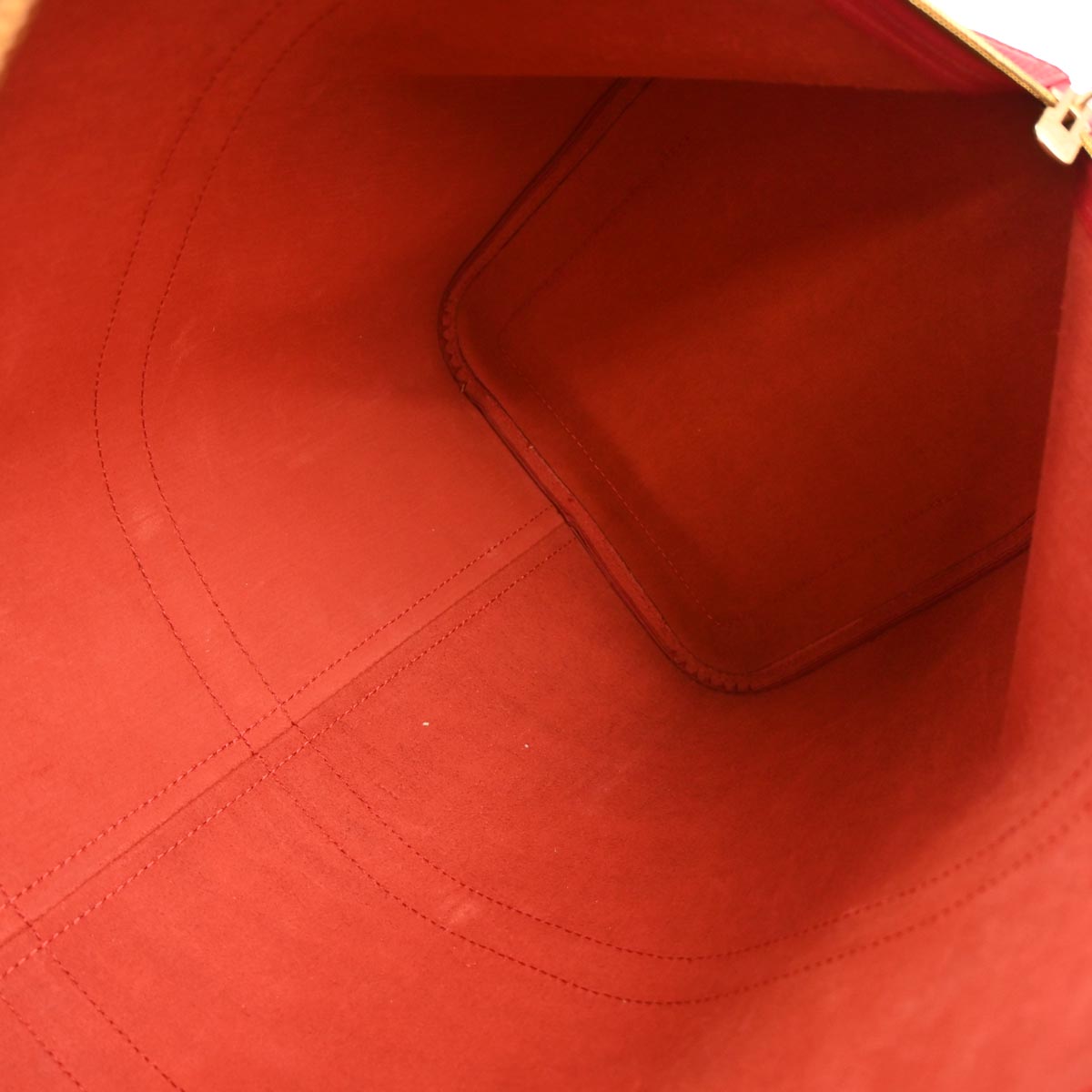 Louis Vuitton Red Epi Keepall 45 Travel Handbag M42977