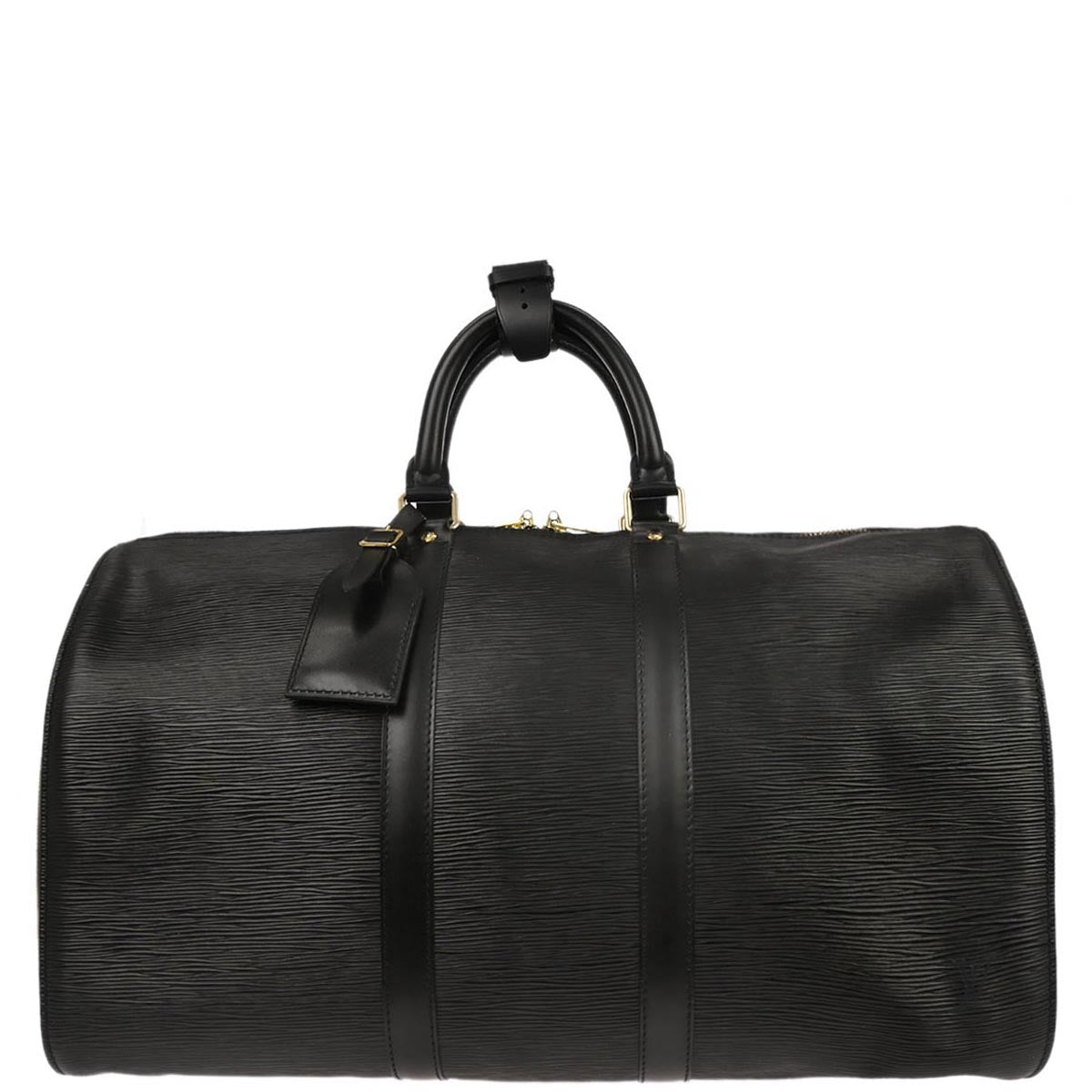Louis Vuitton Black Epi Keepall 45 Travel Handbag M42972